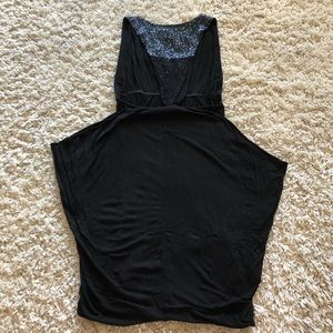 Black dress with bead detail